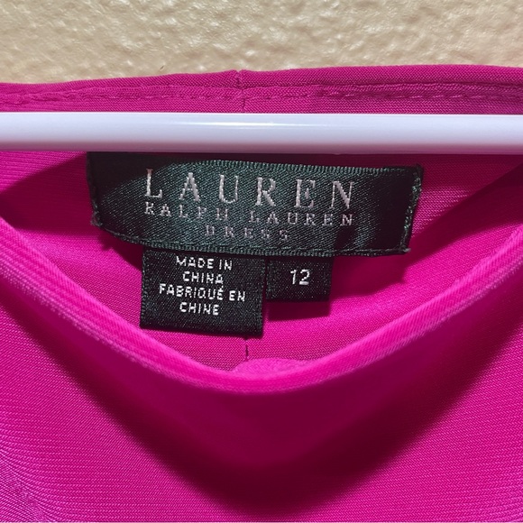 Lauren Ralph Lauren Black Label Pink Dress Size 12 - Picture 2 of 6